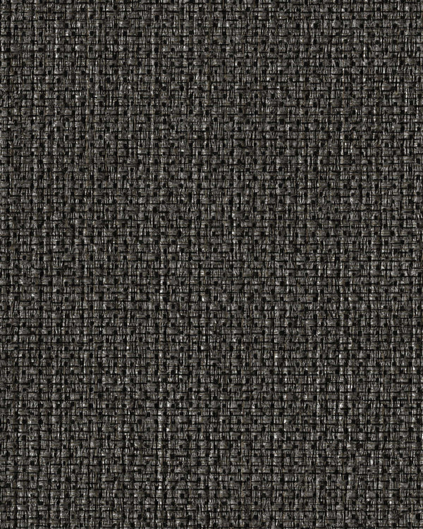Brussels Fiji Weave Black Metal Wallcovering | Phillipe Romano