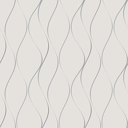 Wavy Stripe Wallpaper | Jeffrey Stevens