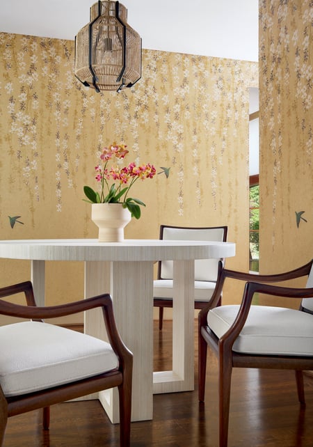 Blossom Mural, Gold
