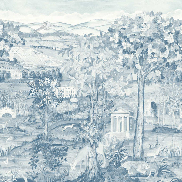 Arcadian Thames - Wedgwood Blue wallcovering | Zoffany