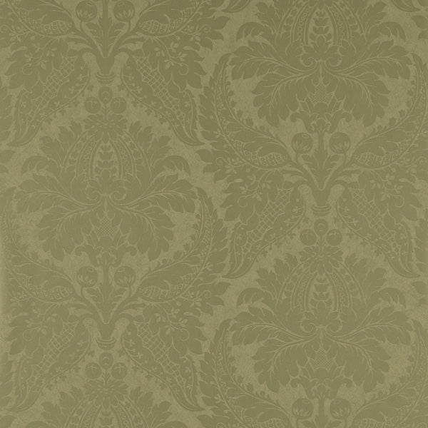 Malmaison Damask - Old Gold wallcovering | Zoffany