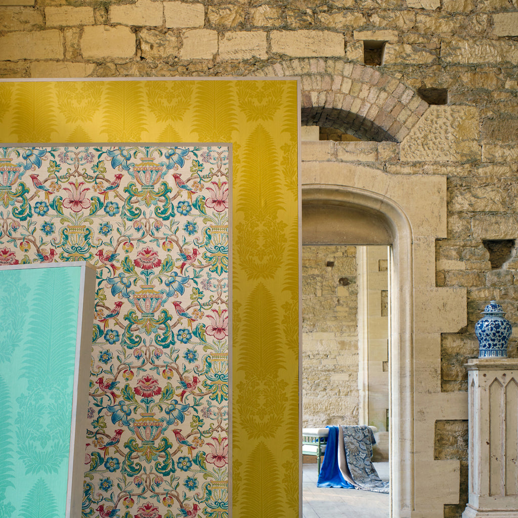 Pompadour Print - Multi Wallcovering | Zoffany
