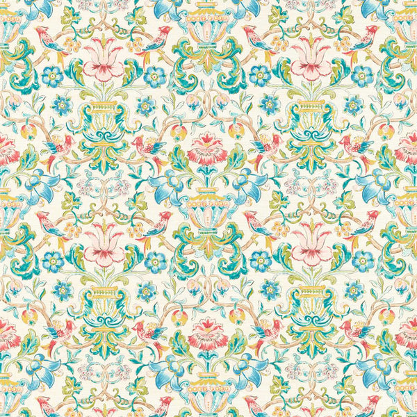 Pompadour Print - Multi wallcovering | Zoffany