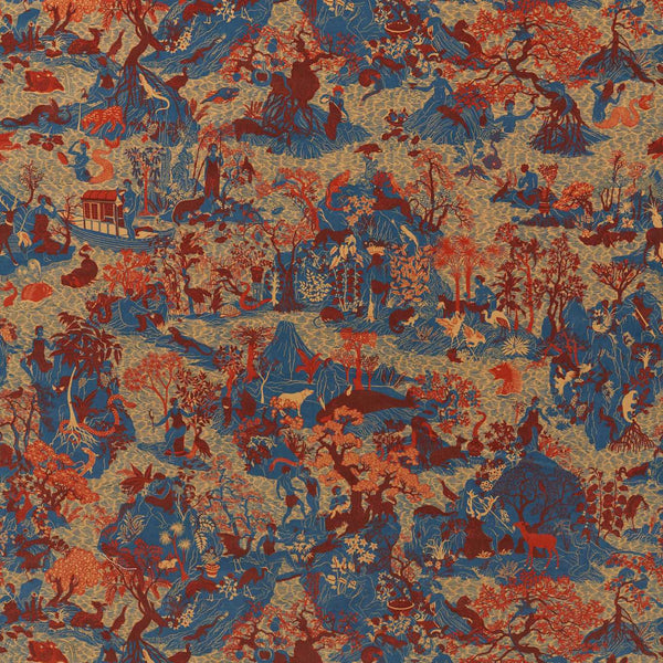 Avalonis Velvet Como Blue / Koi | Zoffany