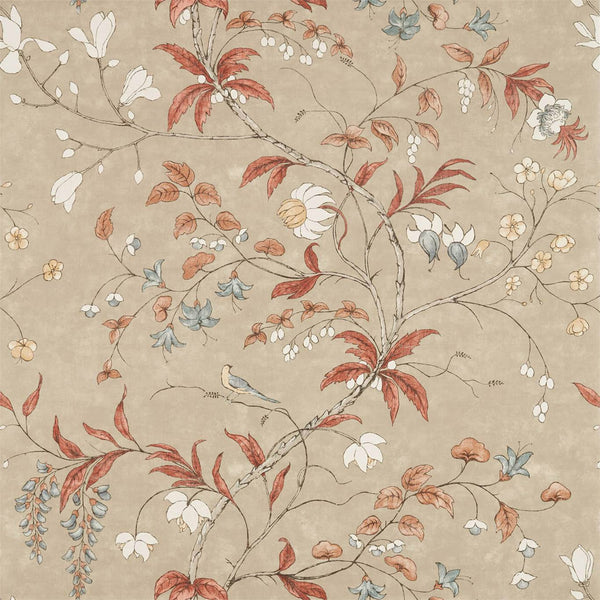 Chambalon Trail - Sunstone/Linen wallcovering | Zoffany