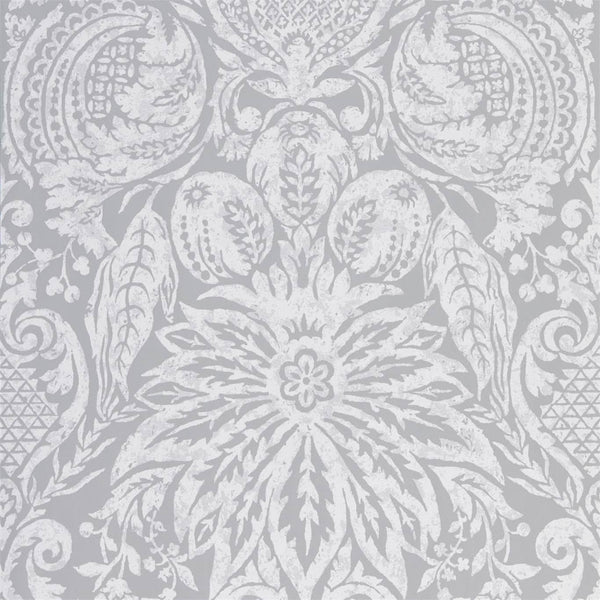Mitford Damask - Empire Grey wallcovering | Zoffany