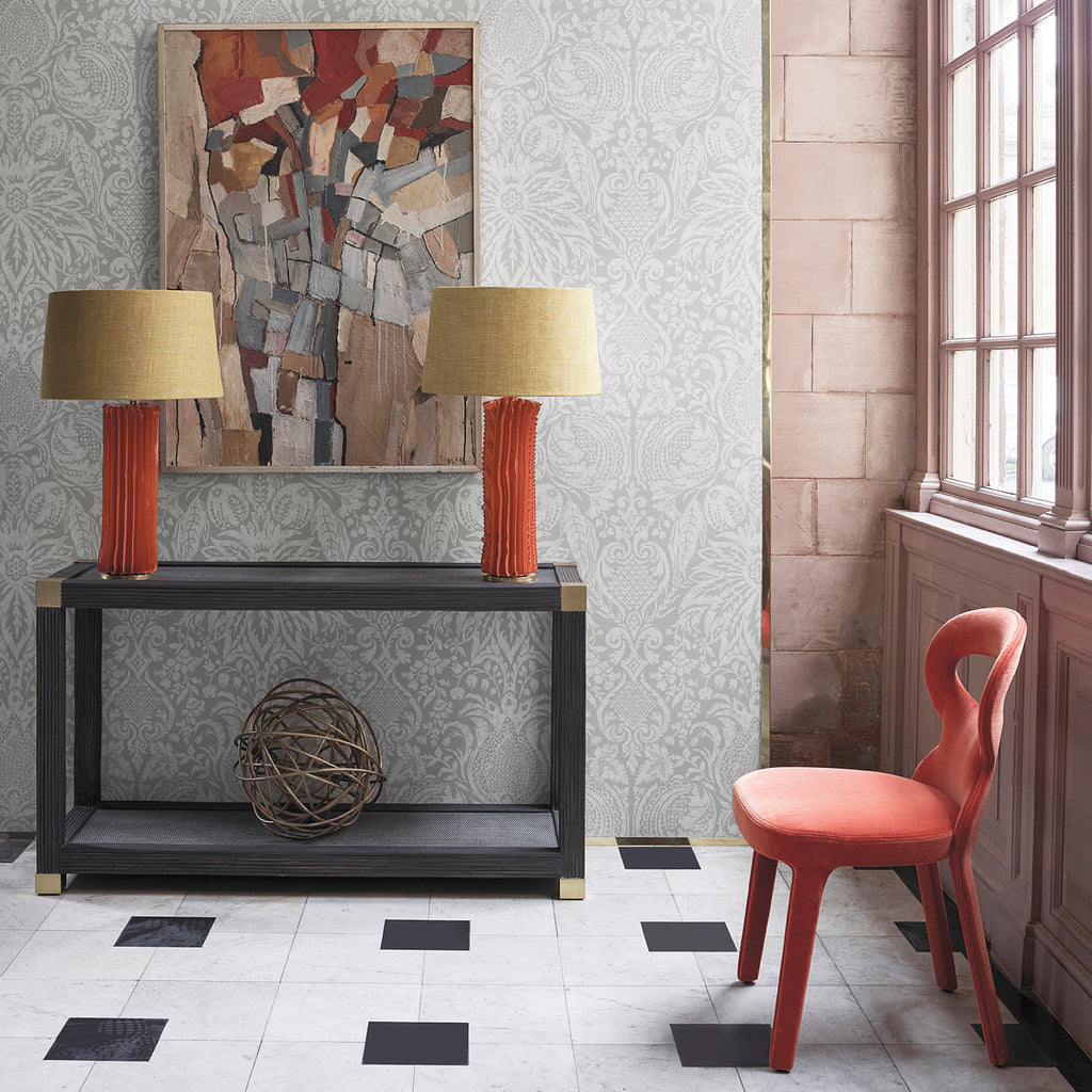 Mitford Damask - Stone Wallcovering | Zoffany