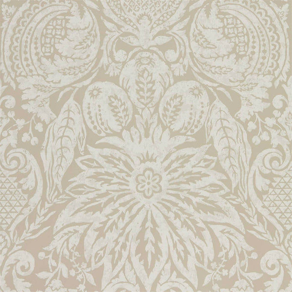 Mitford Damask - Stone wallcovering | Zoffany