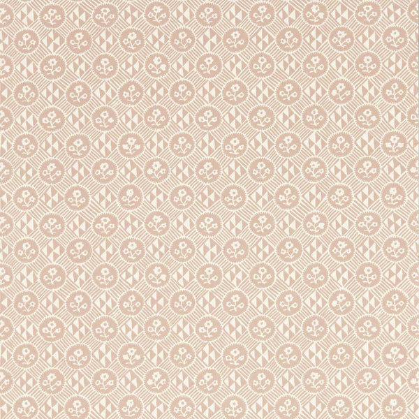 Diamonds & Flowers - Tuscan Pink wallcovering | Zoffany
