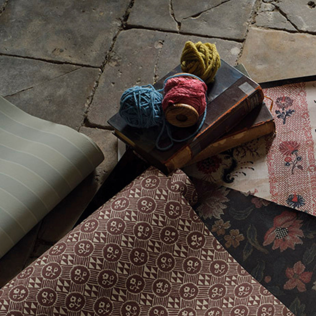 Semper Stripe - Pale Evergreen Wallcovering | Zoffany