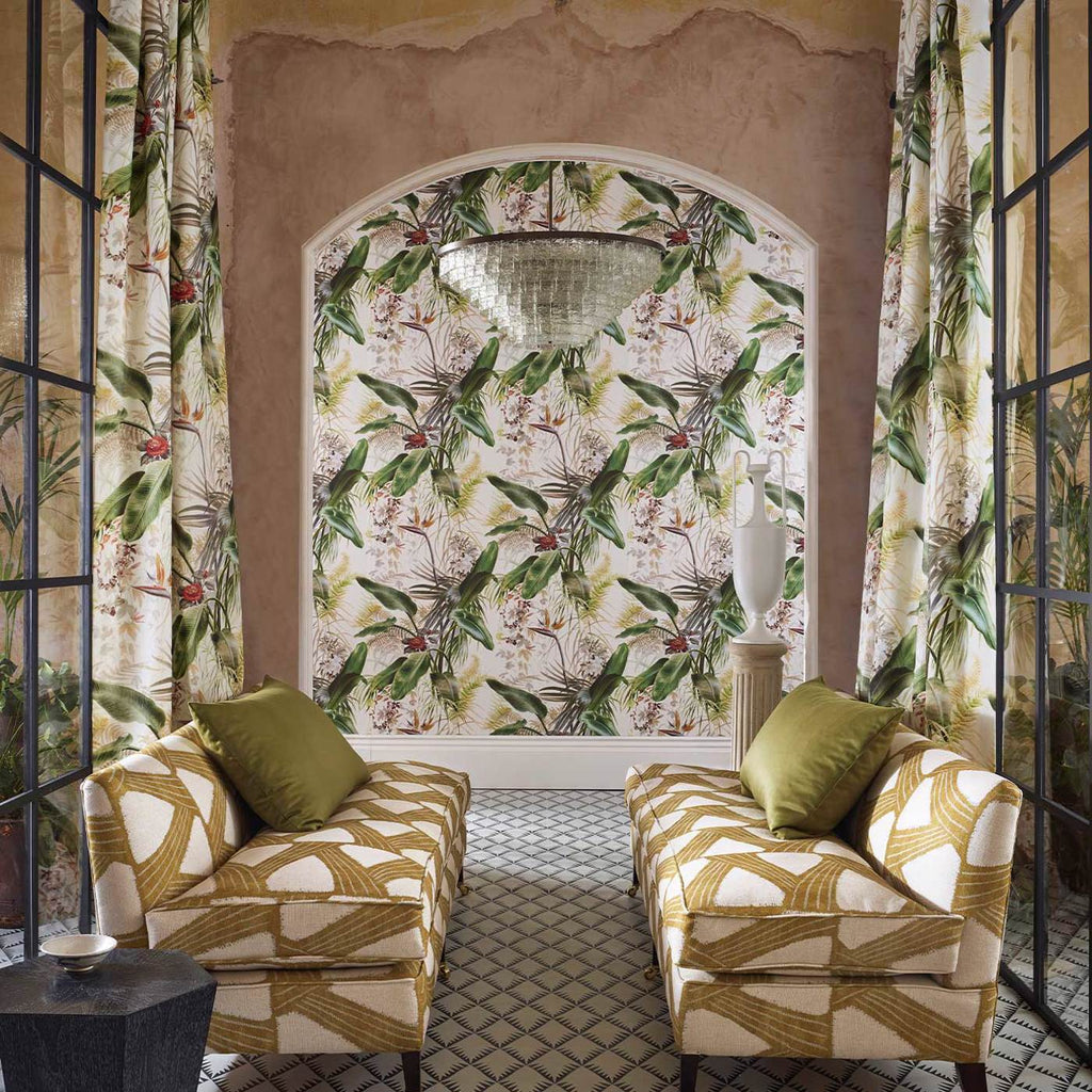 Paradise Row - Evergreen Wallcovering | Zoffany