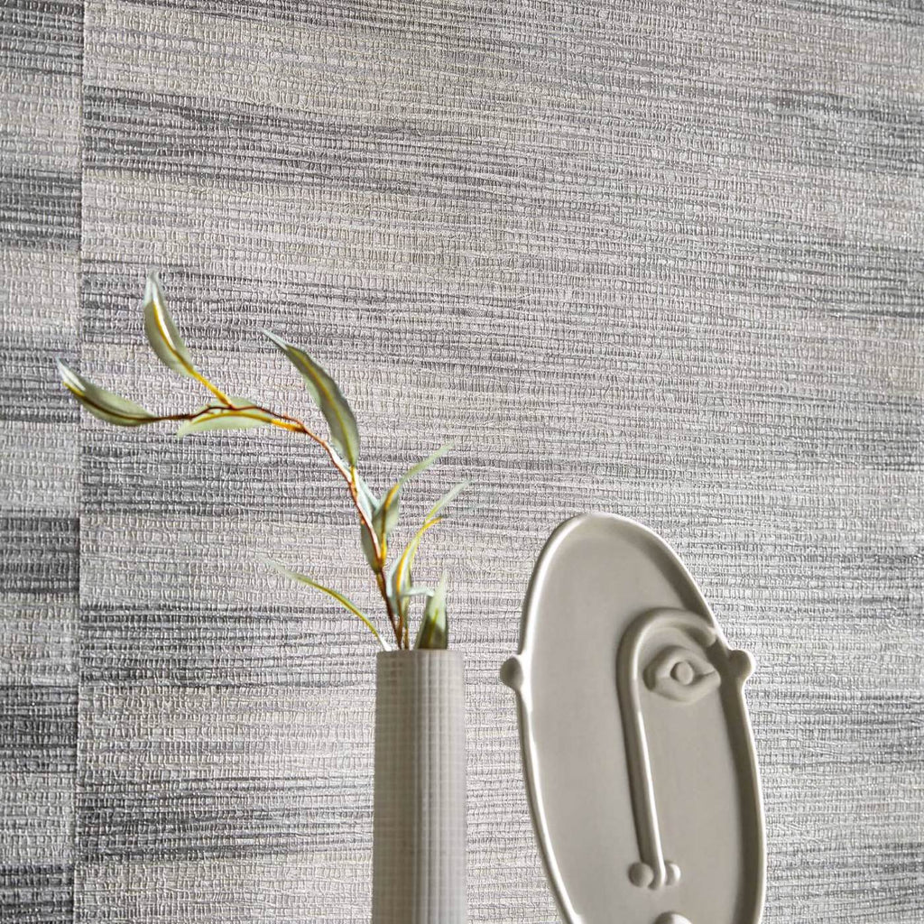 Kensington Grasscloth Paris Grey - View 2