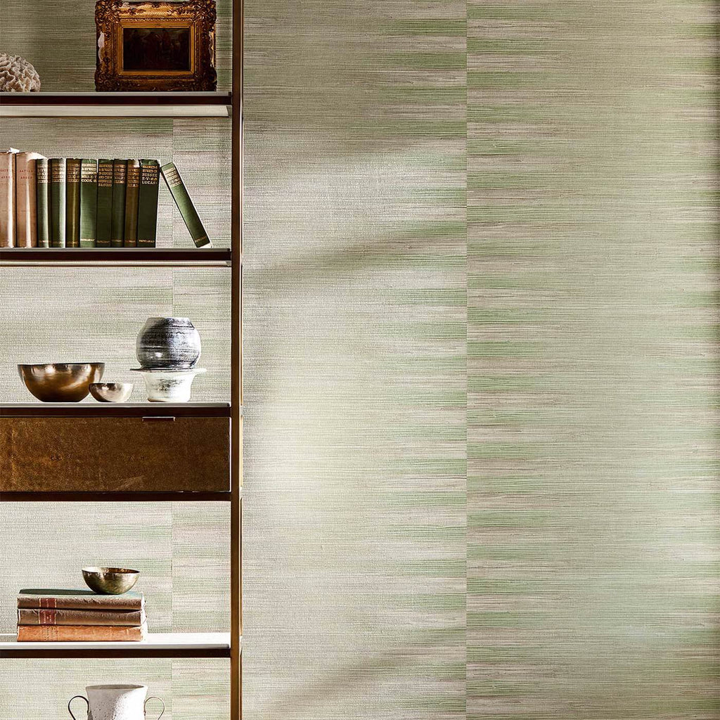 Kensington Grasscloth - Duck Egg Wallcovering | Zoffany