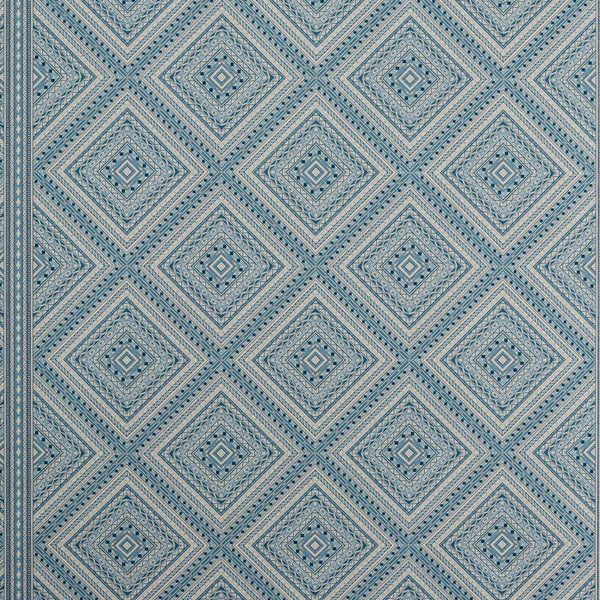 Marquetry Trellis - Azure wallcovering | Zoffany