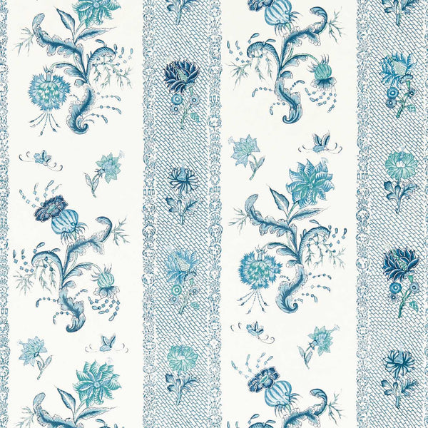 Papaver Stripe - Mazarine Blue wallcovering | Zoffany