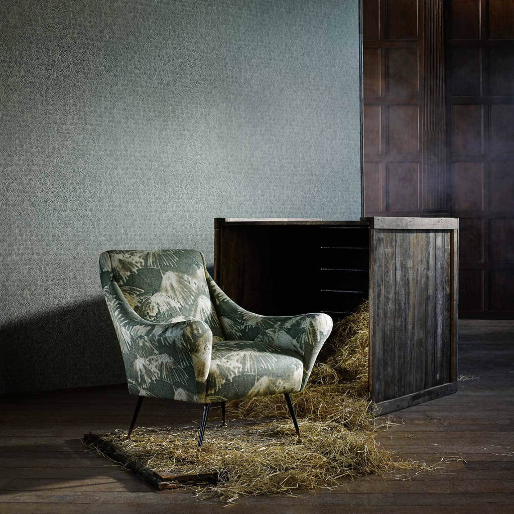 Guinea - Charcoal Wallcovering | Zoffany