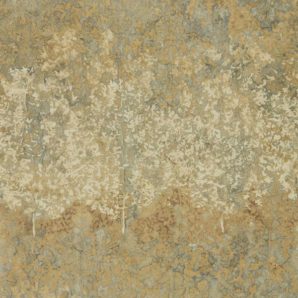 Belvoir Blue/Amber - Blue / Amber wallcovering | Zoffany