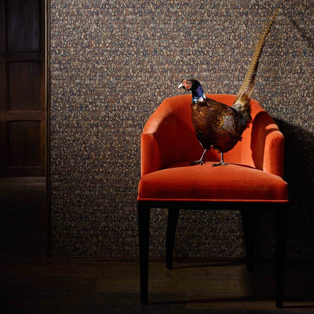 Icarus Copper/Pheasant - Copper/Phesant Wallcovering | Zoffany