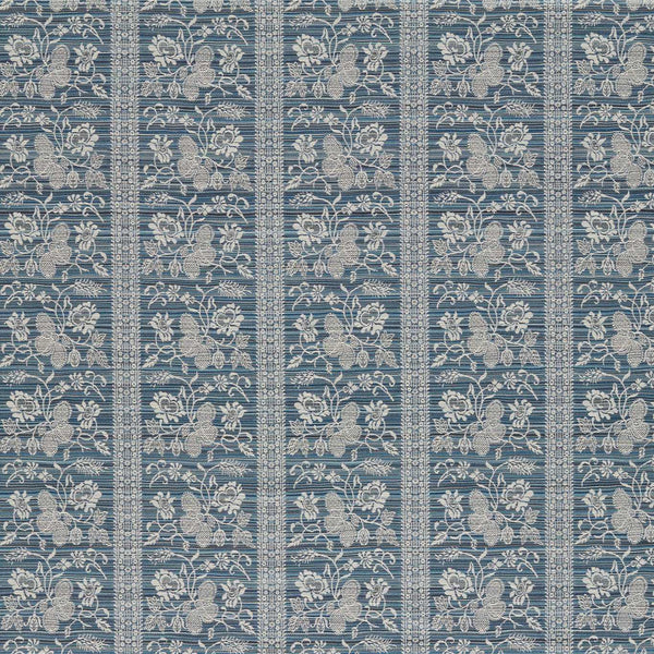 Filigree Bellagio Stripe Blue Stone | Zoffany