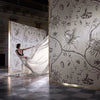 Phaedra - Prussian Blue Wallcovering | Zoffany