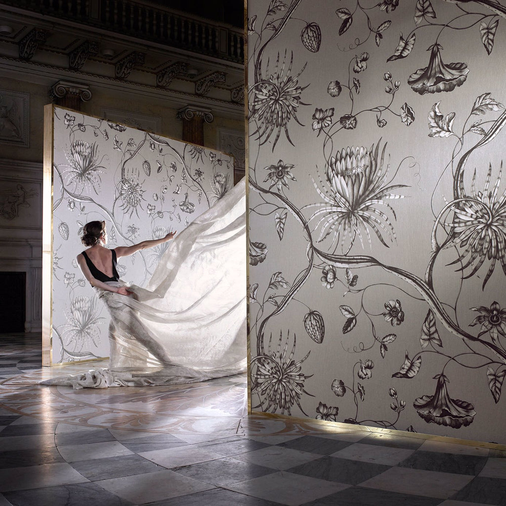 Phaedra - Prussian Blue Wallcovering | Zoffany