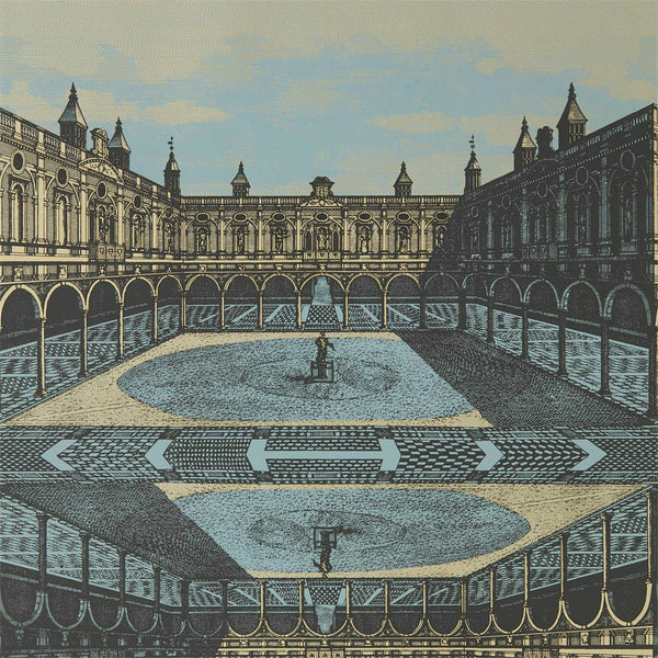 Royal Exchange - Taloyrs Grey/Platinum wallcovering | Zoffany