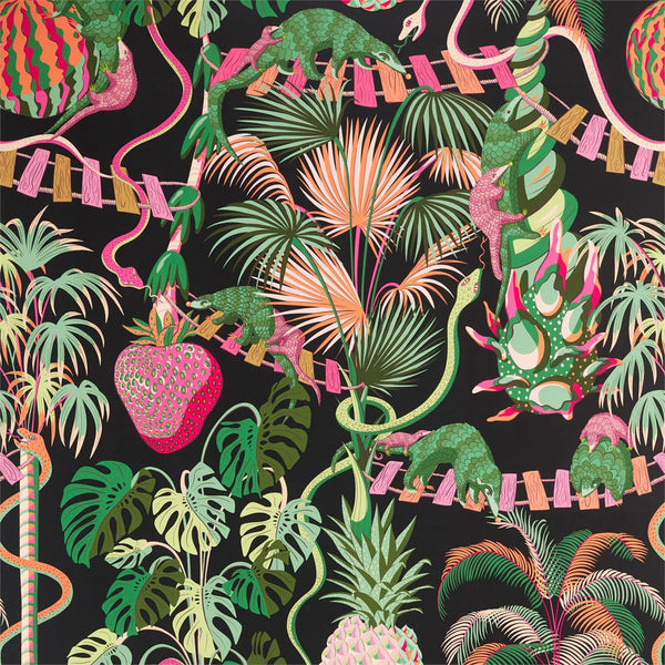 Precarious Pangolins - Tropical wallcovering | Zoffany