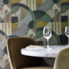 Abstract 1928 - Antique Olivine Wallcovering | Zoffany