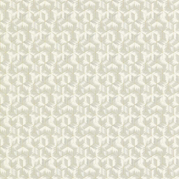 Tumbling Blocks - Empire Grey wallcovering | Zoffany