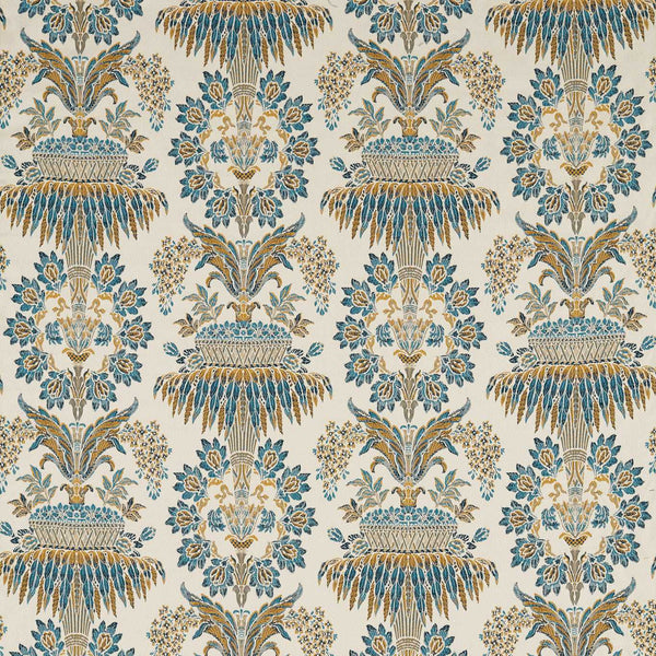 Long Gallery Brocade Teal/Gold | Zoffany