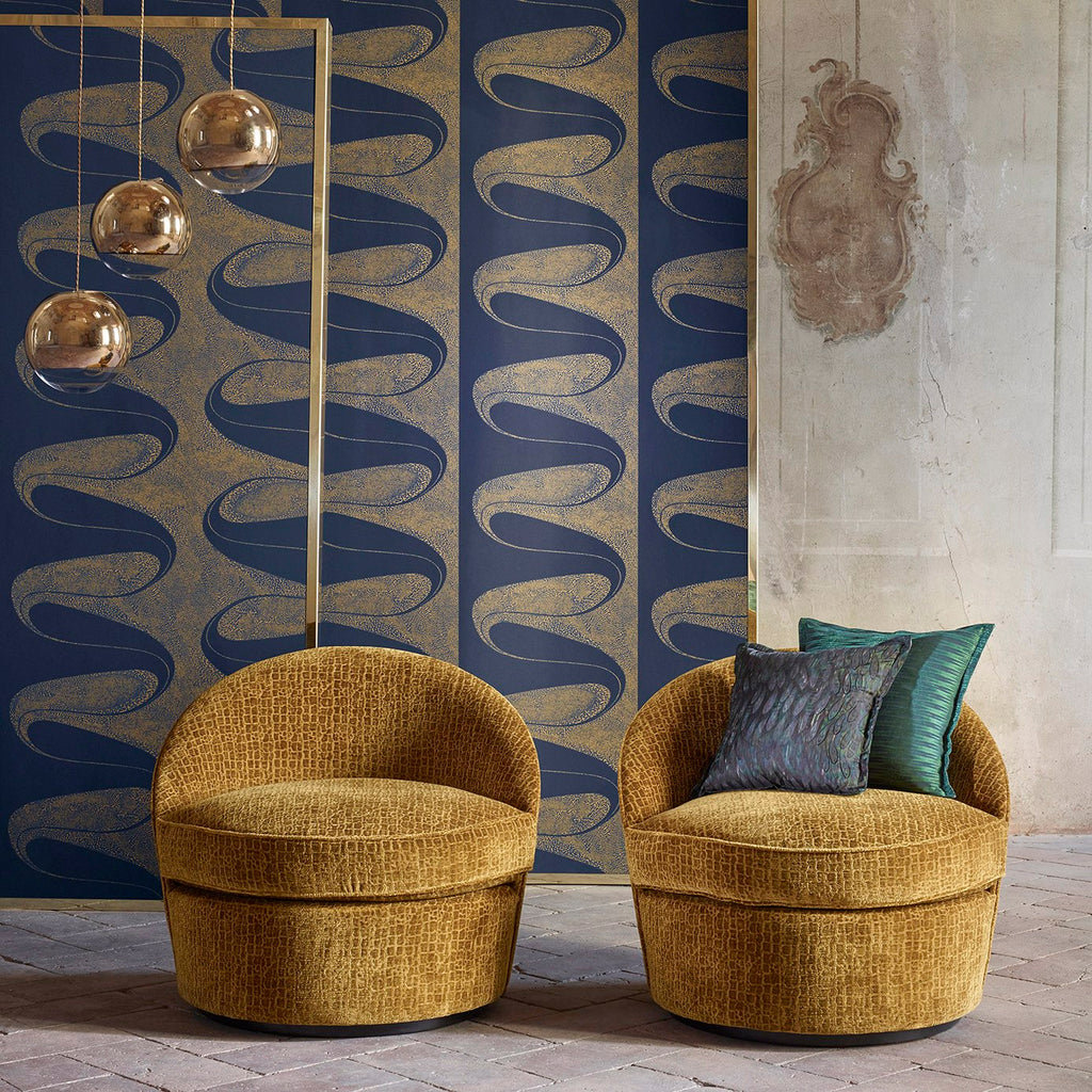 Darcy - Ink Wallcovering | Zoffany