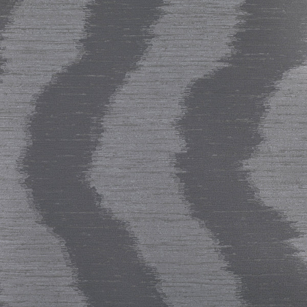 Bellisario Stripe Gunmetal | Romo Wallcovering