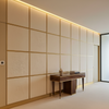 Subtle Linen Texture Soft Cream Upholstered Wall Panel | Architectural Fabrics