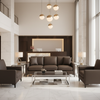 Algiers - Cocoa Bean Performance Vinyl Upholstered Sofa | Architectural Fabrics