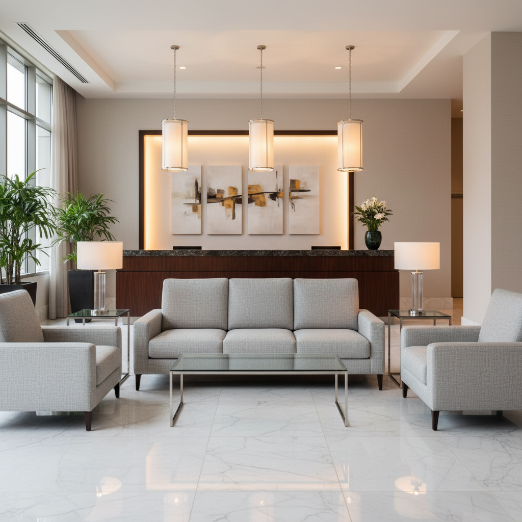 Fine Woven Texture Soft Silver Upholstered Sofa | Architectural Fabrics