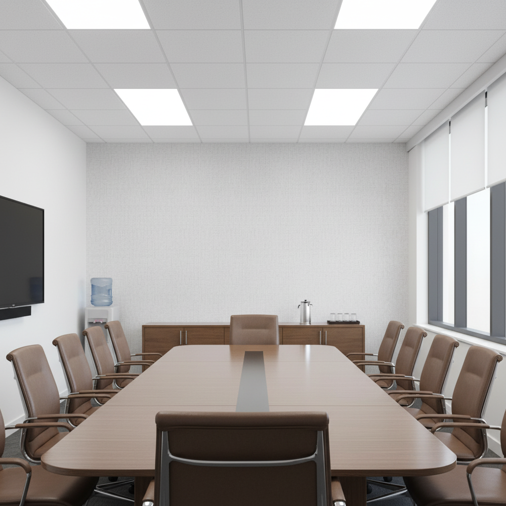 Barnard Type II Vinyl | Hollywood Wallcoverings - Conference Room commercial room setting