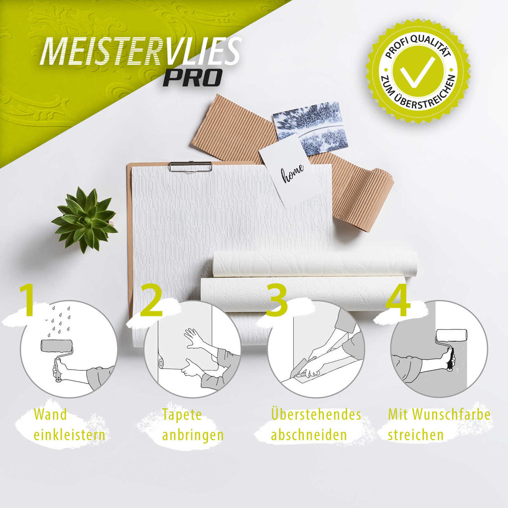 Meistervlies Create White Wallcovering | AS Creation