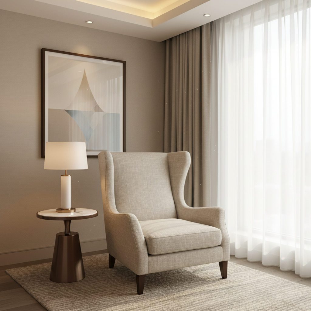 Linen Island - Icecap Upholstered Chair | Architectural Fabrics