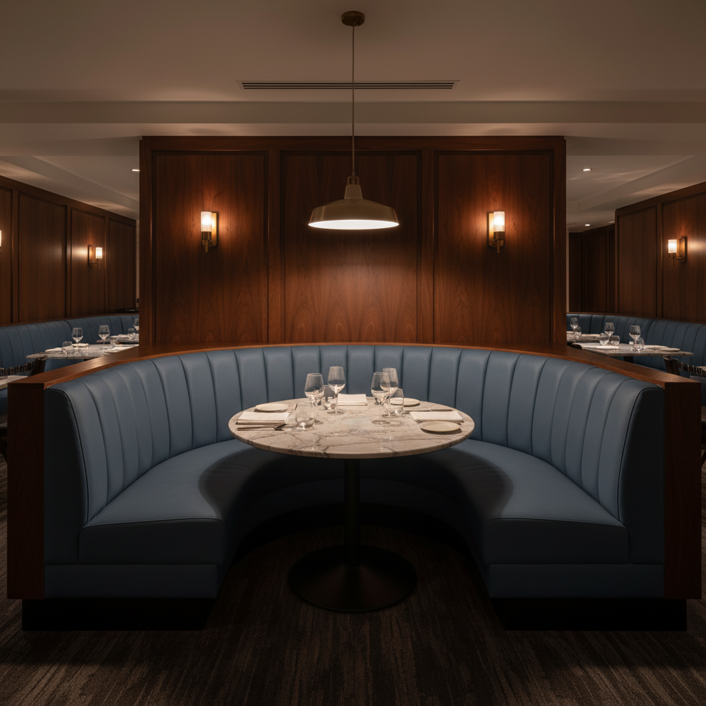 Hampton - Harbor Indoor/Outdoor Vinyl Upholstered Banquette | Architectural Fabrics