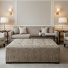 Turf Bay - Moonstone Upholstered Ottoman | Architectural Fabrics