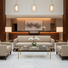 Brushed Linen Weave Natural Linen Upholstered Sofa | Architectural Fabrics