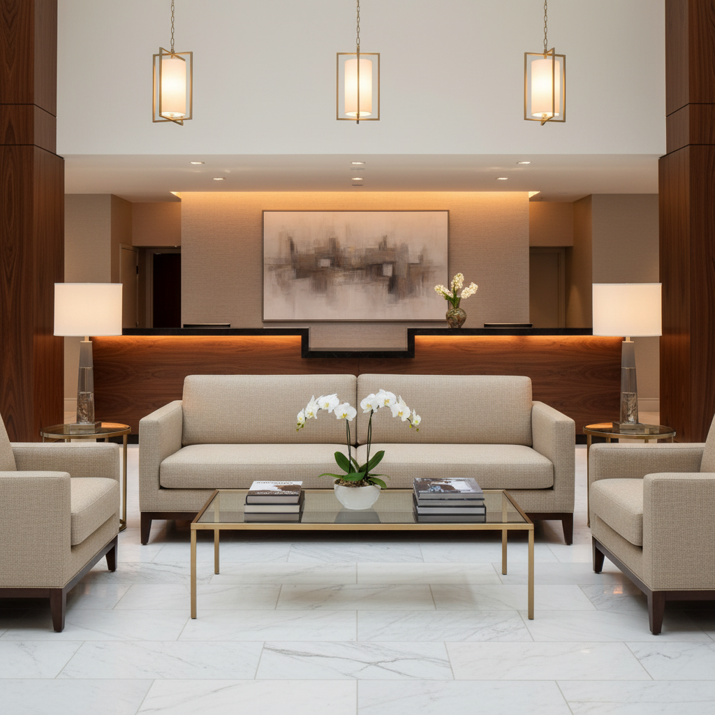 Brushed Linen Weave Natural Linen Upholstered Sofa | Architectural Fabrics