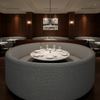 Abaca - Shadow Weave Tekloom Performance Upholstered Banquette | Architectural Fabrics