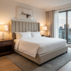 Aarden - Oatmeal Silicone Hybrid Upholstered Headboard | Architectural Fabrics