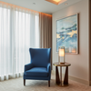 Ultrasuede  South Beach  Blue Upholstered Chair | Ultrasuede Upholstery