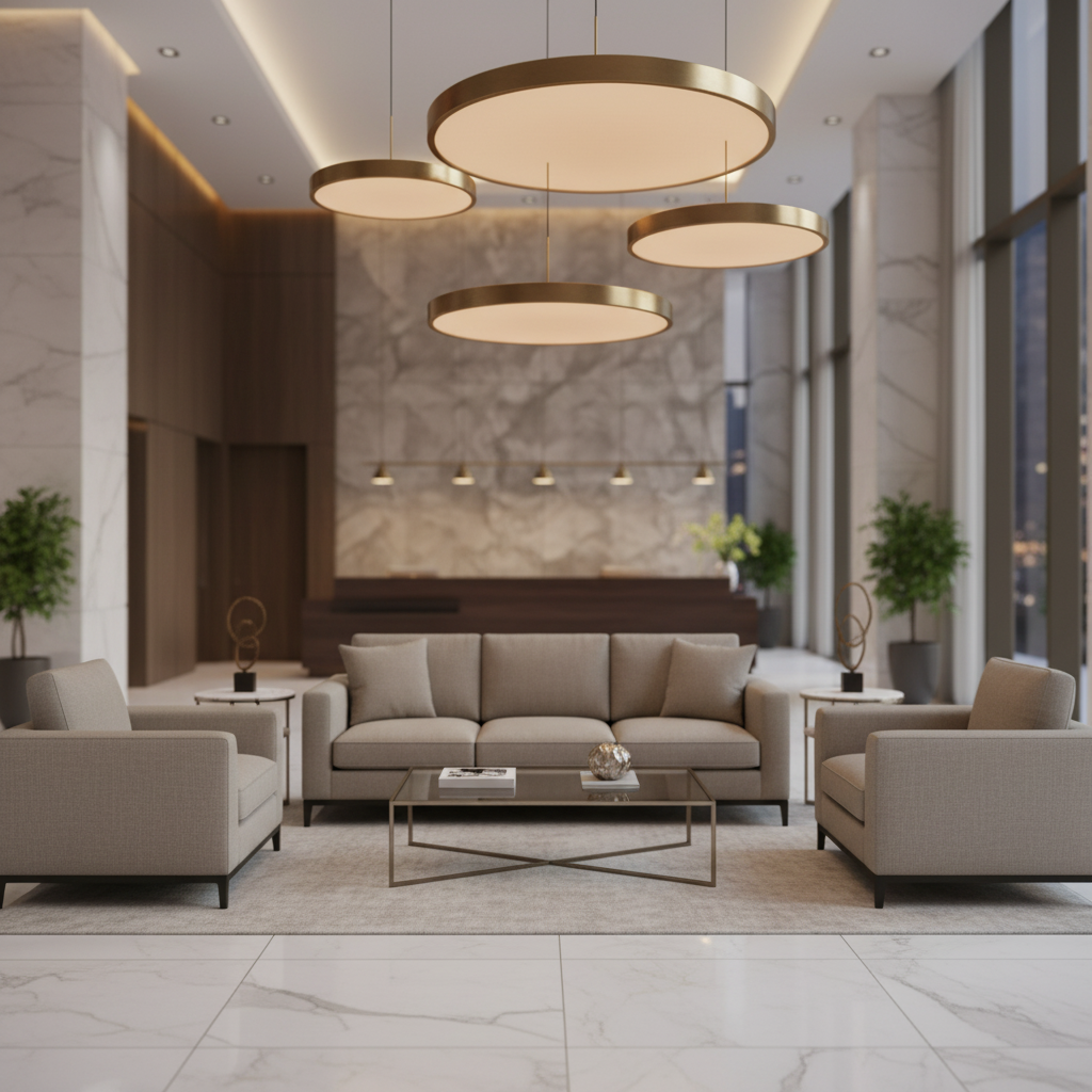 Smooth Solid Color Neutral Stone Upholstered Sofa | Architectural Fabrics