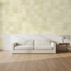 Nantucket Grasscloth Silver Beige Wallcovering | Phillipe Romano room setting