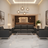 Storm Bay - Black Upholstered Sofa | Architectural Fabrics