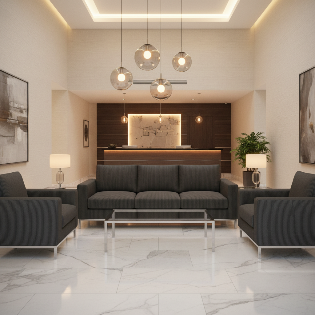 Storm Bay - Black Upholstered Sofa | Architectural Fabrics
