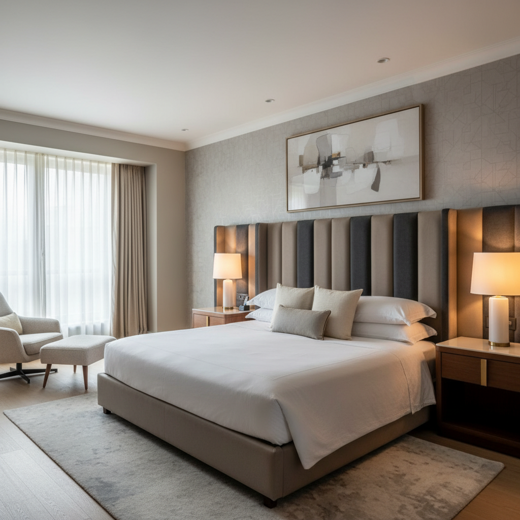 Bedford Mocha Upholstered Headboard | Architectural Fabrics